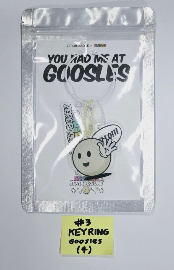 [ZEROBASEONE X GOOSLES] "HELLO ZEROSE! HELLO GOOSLES!" - Official Keyring [24.5.10] - HALLYUSUPERSTORE
