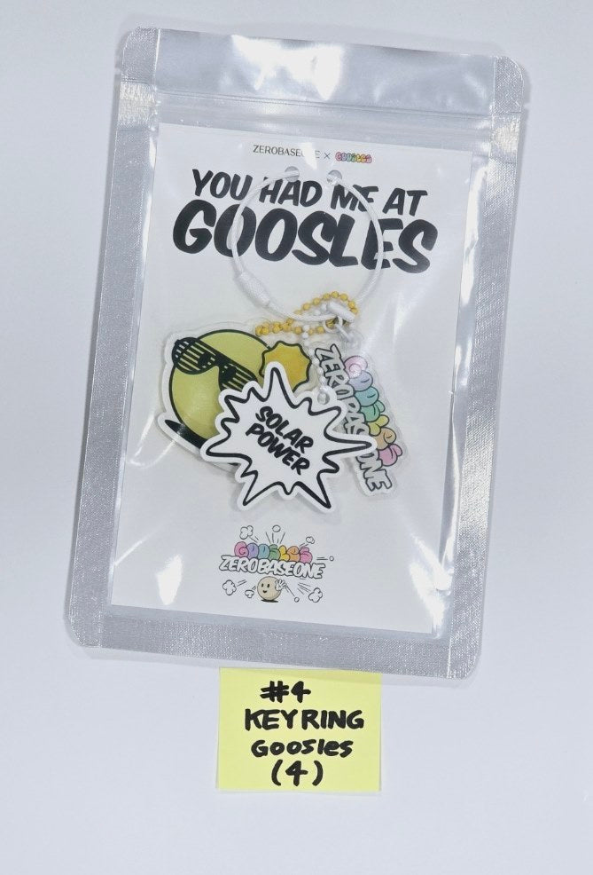 [ZEROBASEONE X GOOSLES] "HELLO ZEROSE! HELLO GOOSLES!" - Official Keyring [24.5.10] - HALLYUSUPERSTORE