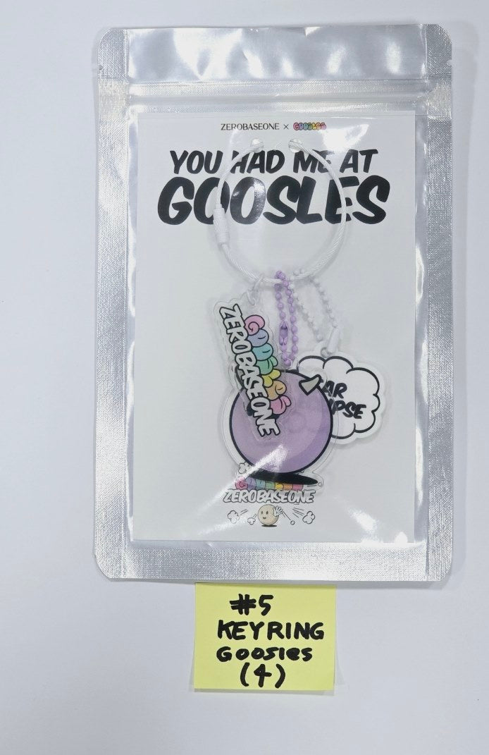 [ZEROBASEONE X GOOSLES] "HELLO ZEROSE! HELLO GOOSLES!" - Official Keyring [24.5.10] - HALLYUSUPERSTORE