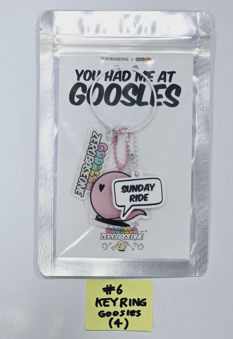[ZEROBASEONE X GOOSLES] "HELLO ZEROSE! HELLO GOOSLES!" - Official Keyring [24.5.10] - HALLYUSUPERSTORE