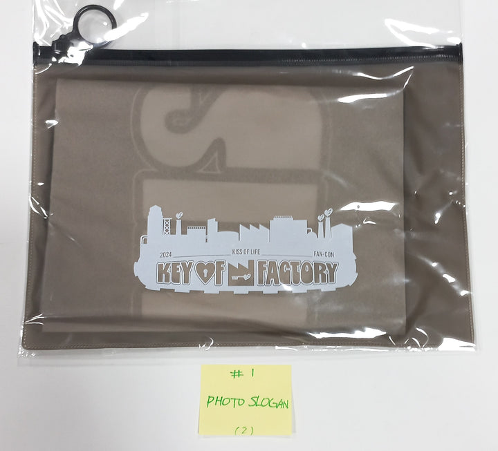 Kiss Of Life "KEY OF FACTORY" 2024 FAN-CON - Official MD [Photo Slogan, T-shirts, Acrylic Kit, Mini Poster Set, ID Card Set, Random Photocard] [24.5.20] - HALLYUSUPERSTORE