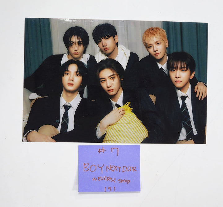 Boynextdoor  "HOW?" - Weverse Shop Come Back Live Pre-Order Benefit Photocard, 4x6 Photo [Sticker ver.] [24.5.22] - HALLYUSUPERSTORE
