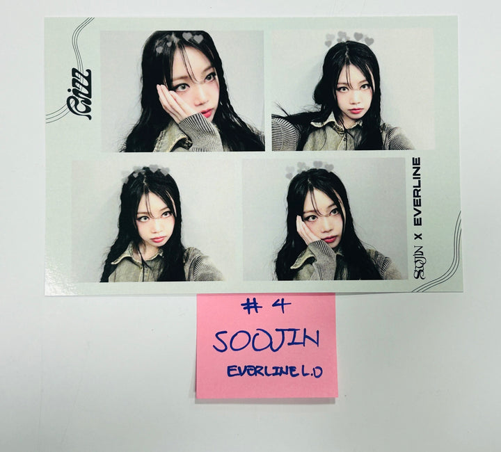 Soojin - Everline Lucky Draw Event Photocard, 4 Cut Photo [24.5.23] - HALLYUSUPERSTORE