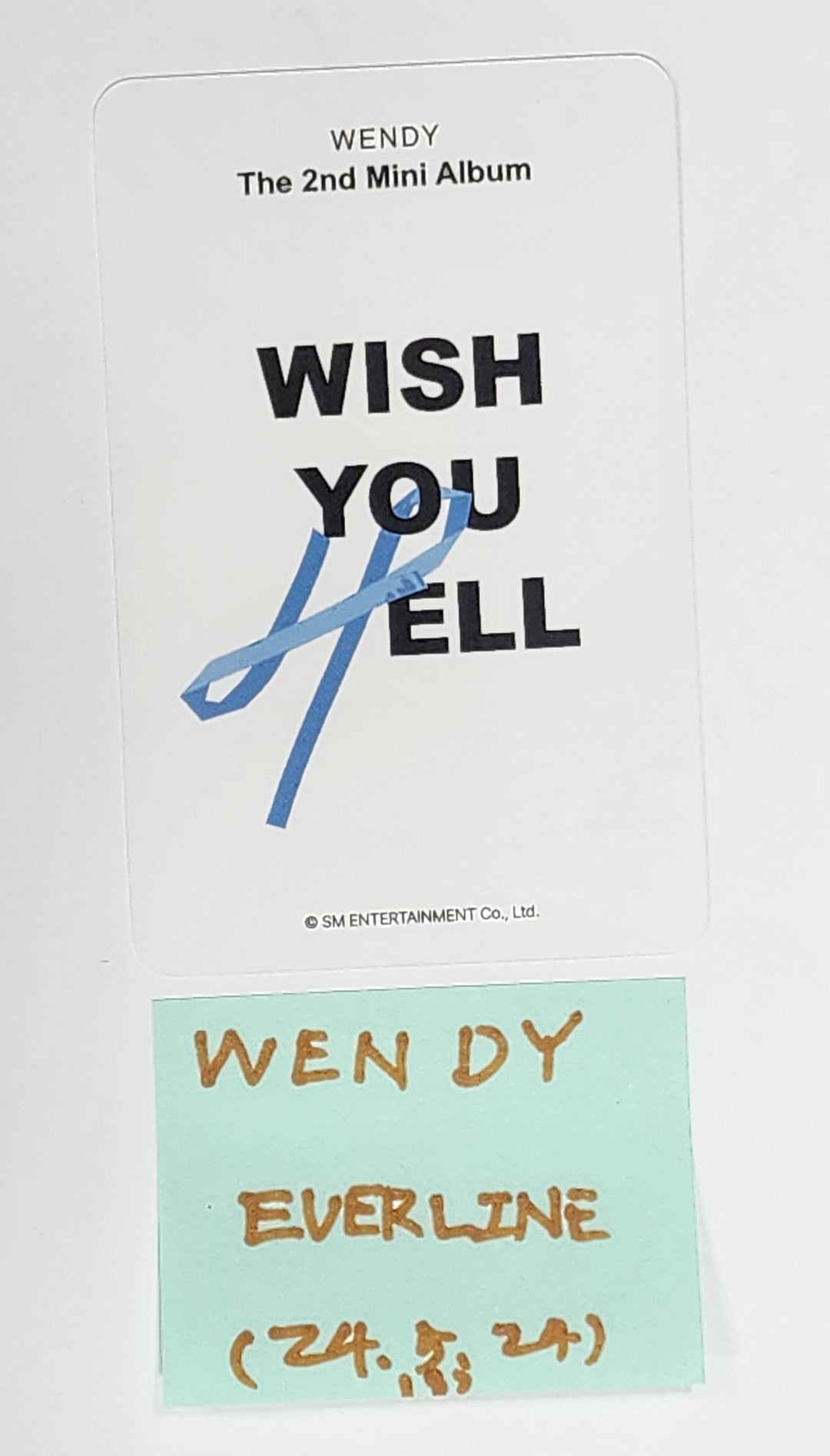 Wendy (Of Red Velvet) "Wish You Hell" - Everline Fansign Event Photocard [Package Ver.] [24.5.24] - HALLYUSUPERSTORE