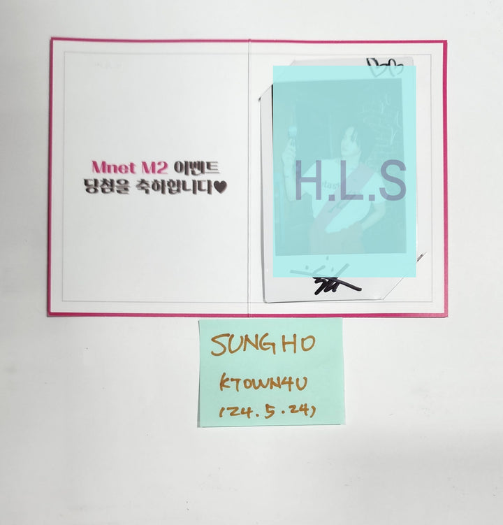 SUNGHO (Of Boynextdoor)  "HOW?" - Hand Autographed(Signed) Polaroid [24.5.24] - HALLYUSUPERSTORE