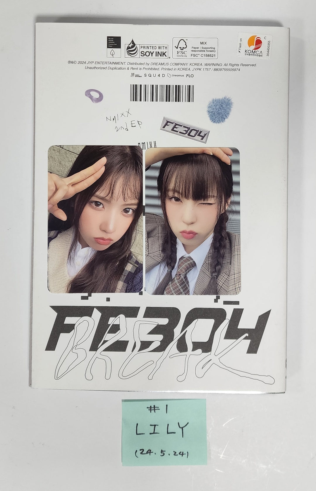 NMIXX "Fe3O4: BREAK" - Hand Autographed(Signed) Album [24.5.24] - HALLYUSUPERSTORE