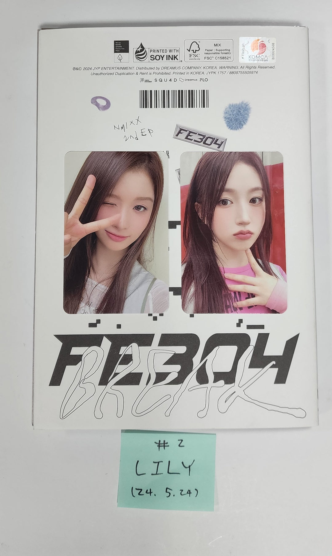NMIXX "Fe3O4: BREAK" - Hand Autographed(Signed) Album [24.5.24] - HALLYUSUPERSTORE