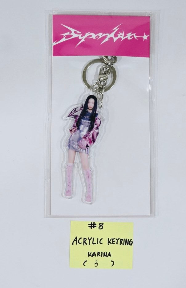 Aespa "Armageddon : The Mystery Circle" - Official MD [A4 PHOTO, Postcard + Hologram photocatd set, Acrylic Keyring, 4x6 Photo Set, Necklace Set, Hair Cla Clip Set, Pouch Set, Postcard Set, Mini Backpack set] [24.5.28] - HALLYUSUPERSTORE