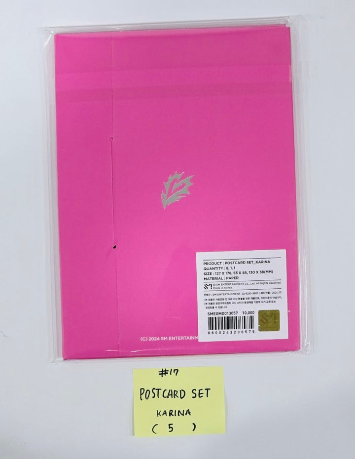 Aespa "Armageddon : The Mystery Circle" - Official MD [A4 PHOTO, Postcard + Hologram photocatd set, Acrylic Keyring, 4x6 Photo Set, Necklace Set, Hair Cla Clip Set, Pouch Set, Postcard Set, Mini Backpack set] [24.5.28] - HALLYUSUPERSTORE