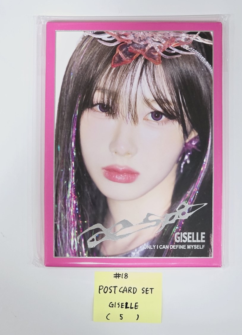 Aespa "Armageddon : The Mystery Circle" - Official MD [A4 PHOTO, Postcard + Hologram photocatd set, Acrylic Keyring, 4x6 Photo Set, Necklace Set, Hair Cla Clip Set, Pouch Set, Postcard Set, Mini Backpack set] [24.5.28] - HALLYUSUPERSTORE