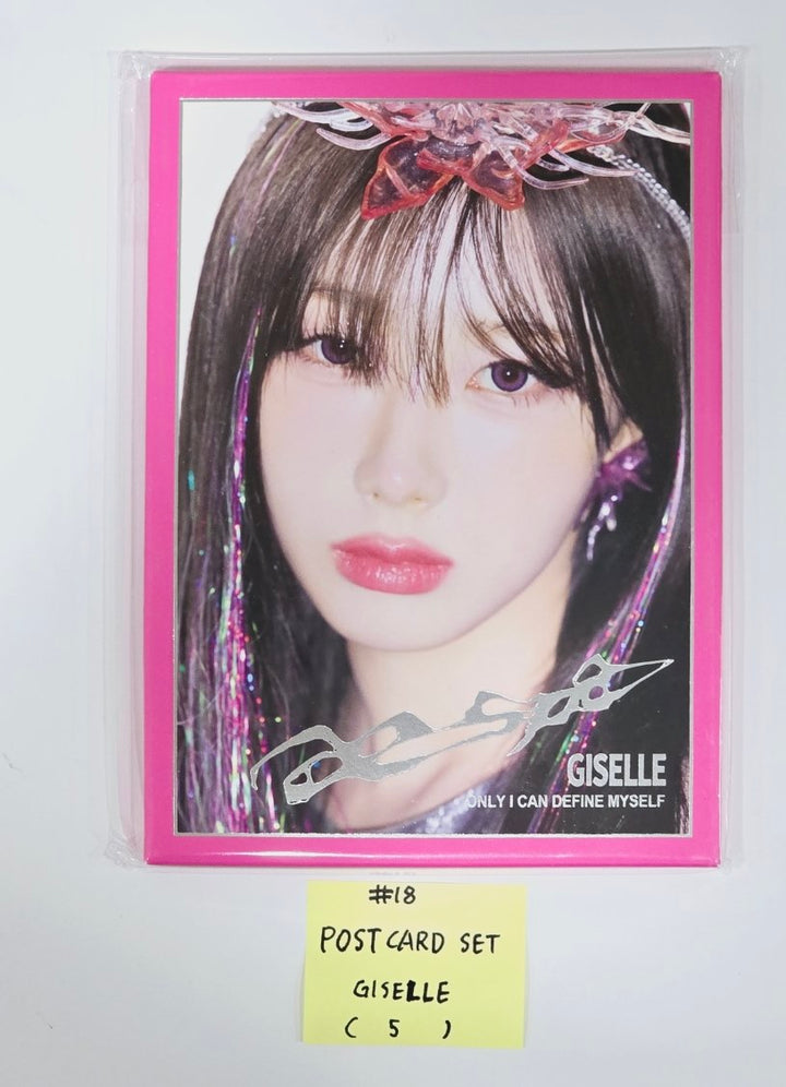 Aespa "Armageddon : The Mystery Circle" - Official MD [A4 PHOTO, Postcard + Hologram photocatd set, Acrylic Keyring, 4x6 Photo Set, Necklace Set, Hair Cla Clip Set, Pouch Set, Postcard Set, Mini Backpack set] [24.5.28] - HALLYUSUPERSTORE