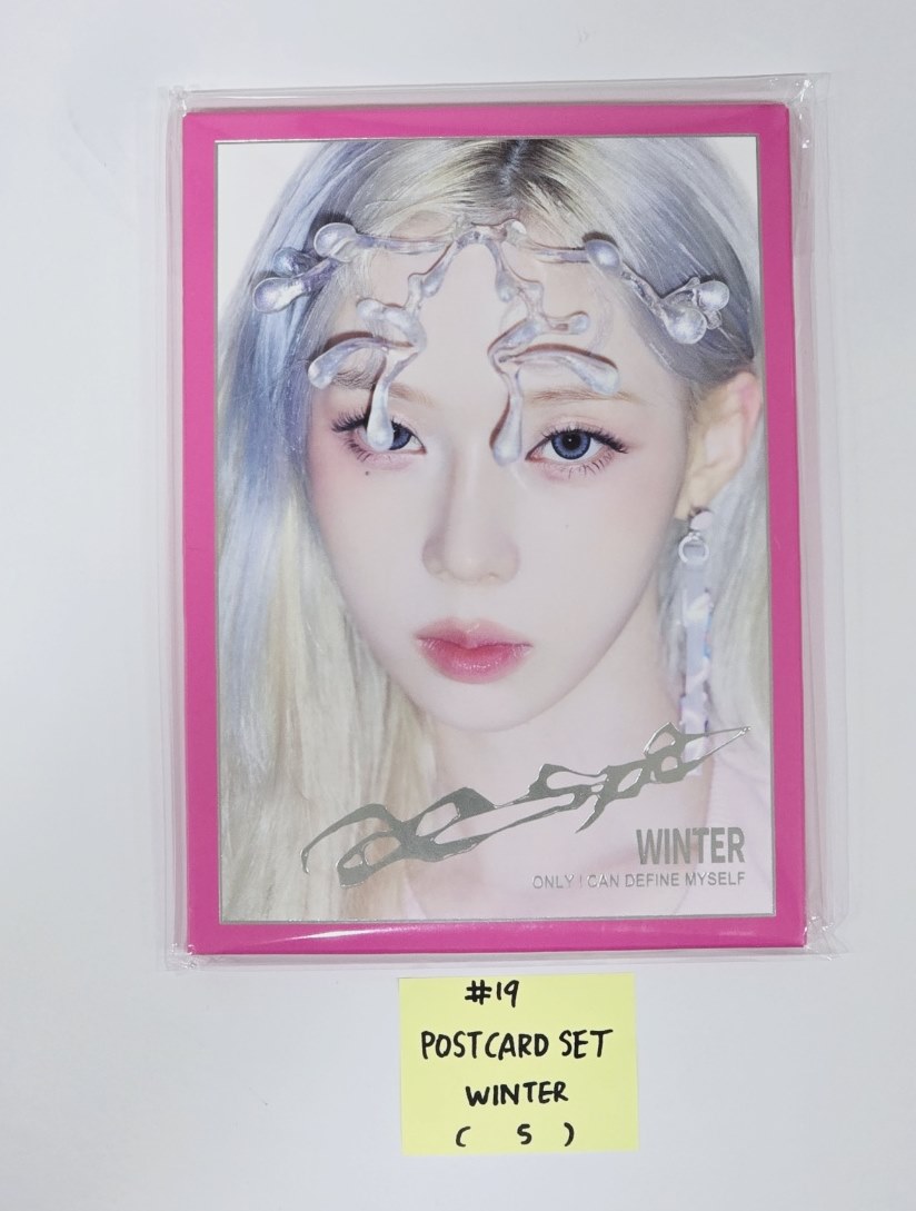 Aespa "Armageddon : The Mystery Circle" - Official MD [A4 PHOTO, Postcard + Hologram photocatd set, Acrylic Keyring, 4x6 Photo Set, Necklace Set, Hair Cla Clip Set, Pouch Set, Postcard Set, Mini Backpack set] [24.5.28] - HALLYUSUPERSTORE