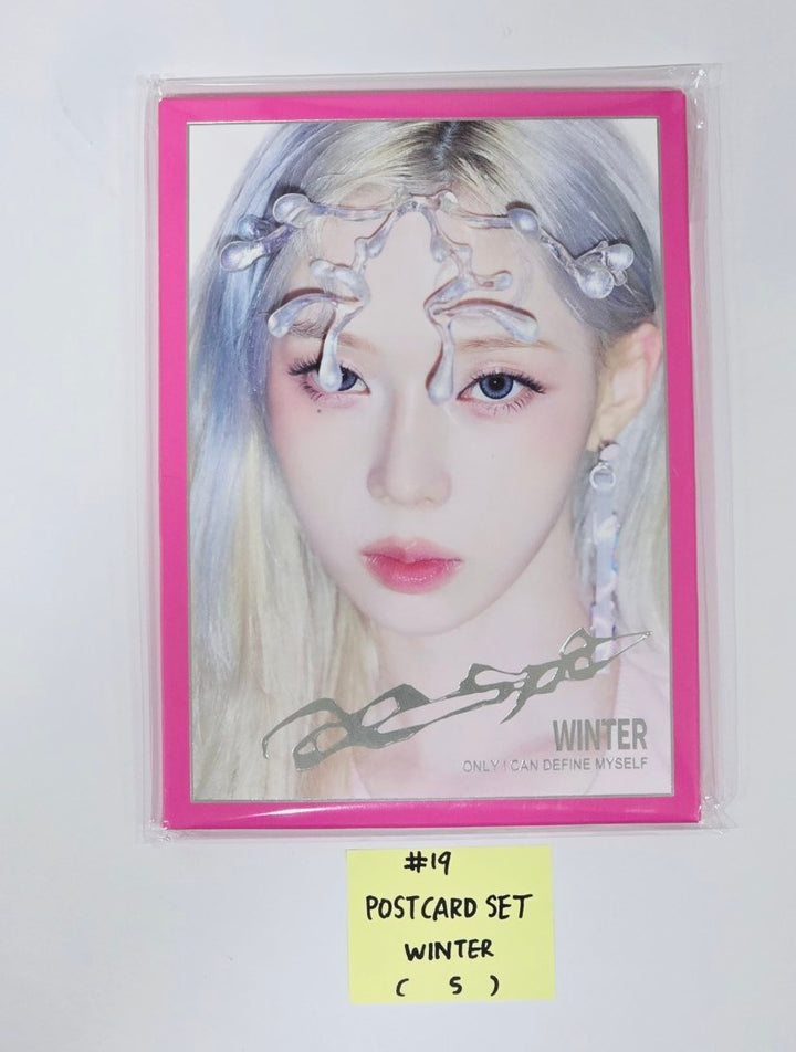 Aespa "Armageddon : The Mystery Circle" - Official MD [A4 PHOTO, Postcard + Hologram photocatd set, Acrylic Keyring, 4x6 Photo Set, Necklace Set, Hair Cla Clip Set, Pouch Set, Postcard Set, Mini Backpack set] [24.5.28] - HALLYUSUPERSTORE