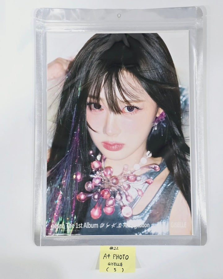Aespa "Armageddon : The Mystery Circle" - Official MD [A4 PHOTO, Postcard + Hologram photocatd set, Acrylic Keyring, 4x6 Photo Set, Necklace Set, Hair Cla Clip Set, Pouch Set, Postcard Set, Mini Backpack set] [24.5.28] - HALLYUSUPERSTORE