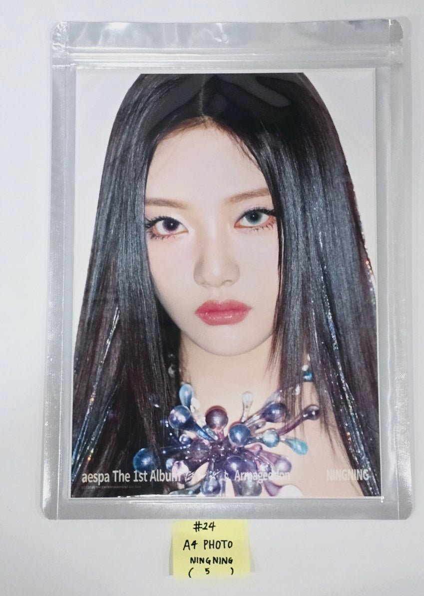 Aespa "Armageddon : The Mystery Circle" - Official MD [A4 PHOTO, Postcard + Hologram photocatd set, Acrylic Keyring, 4x6 Photo Set, Necklace Set, Hair Cla Clip Set, Pouch Set, Postcard Set, Mini Backpack set] [24.5.28] - HALLYUSUPERSTORE