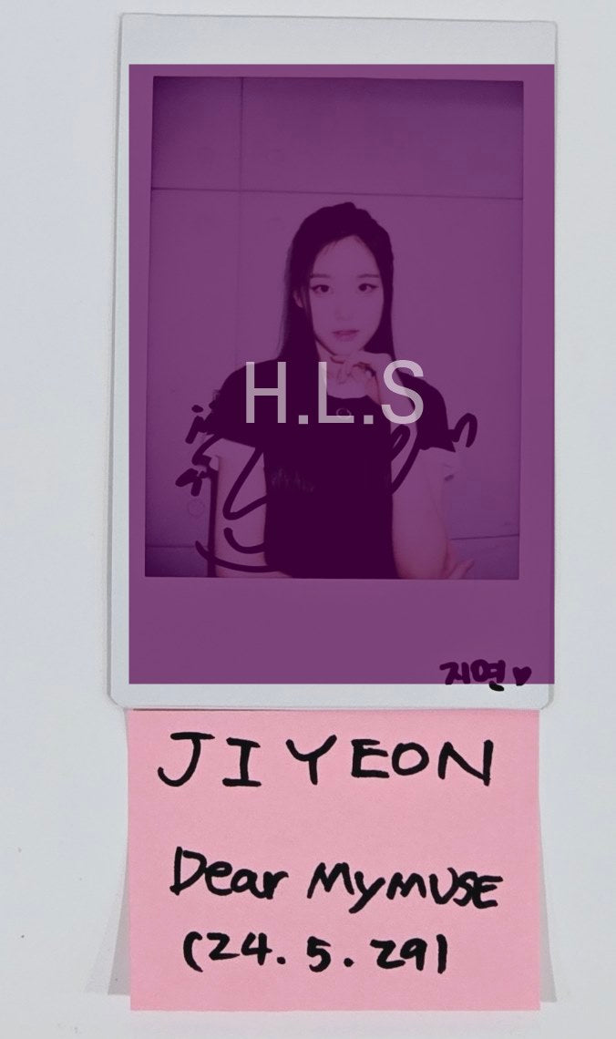 JIYEON(Of tripleS) "ASSEMBLE24" - Hand Autographed(Signed) Polaroid [24.5.29] - HALLYUSUPERSTORE