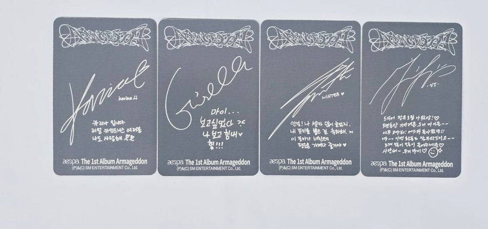 Aespa "Armageddon : The Mystery Circle" - Official Photocard [MY Power Ver.] [24.5.29] - HALLYUSUPERSTORE