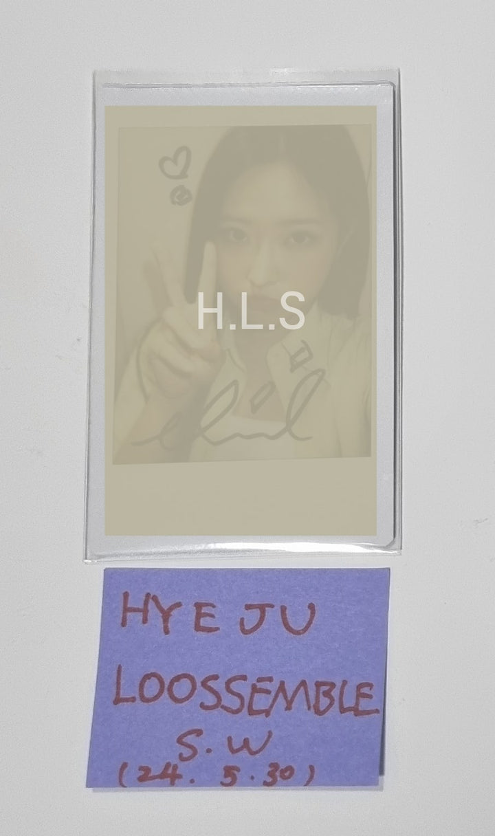 HYEJU (Of Loossemble) "One of a Kind" - Hand Autographed(Signed) Polaroid  [24.5.30] - HALLYUSUPERSTORE