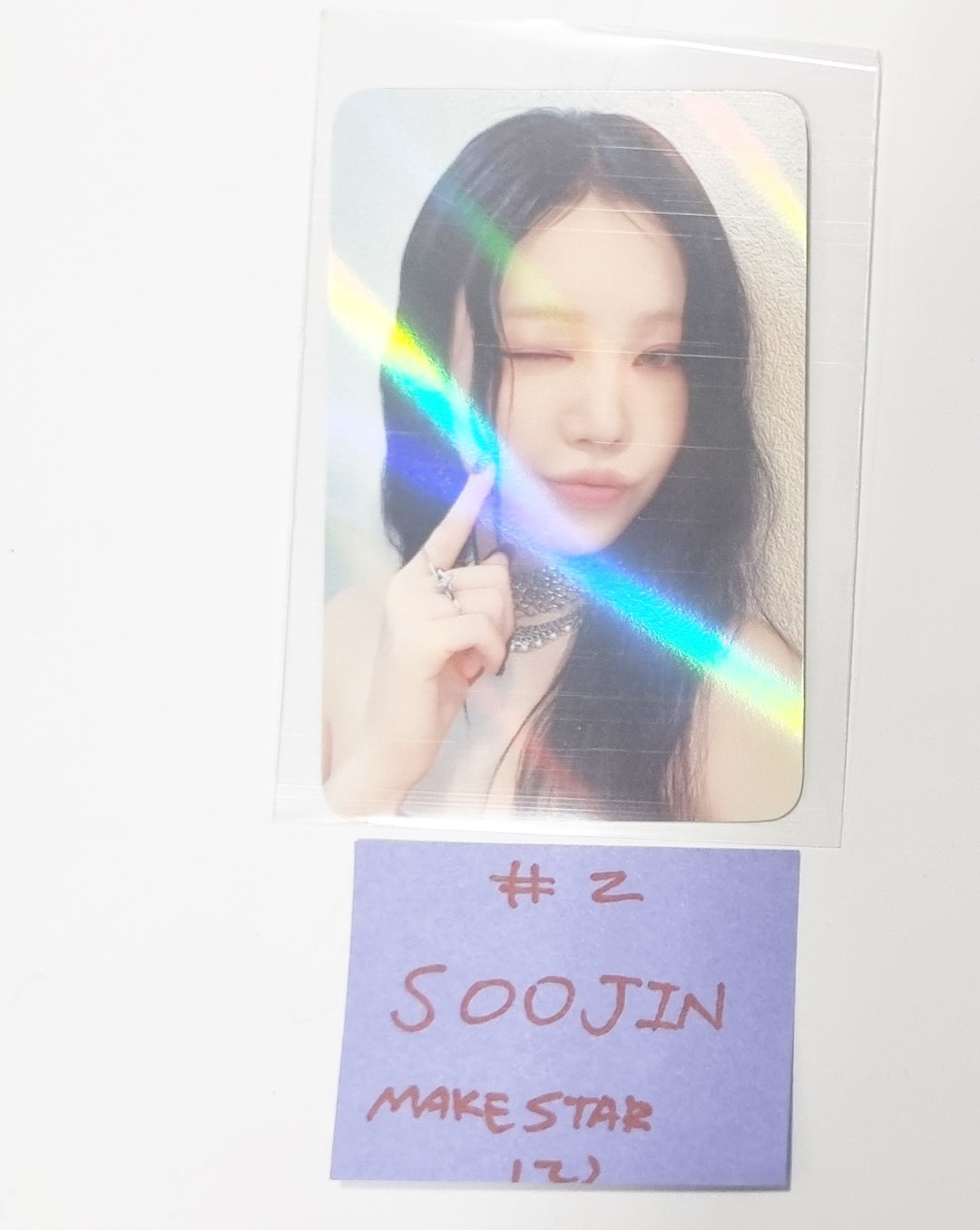 Soojin "RIZZ" - Makestar Pre-Order Benefit Hologram Photocard, 2 Cut Photo [Poca Album Ver.] [24.5.30] - HALLYUSUPERSTORE