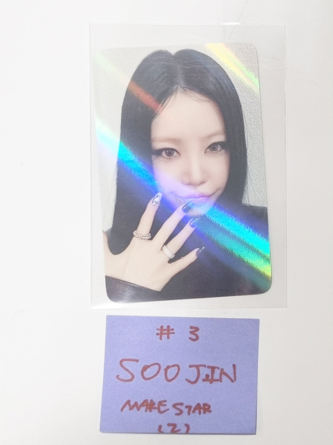 Soojin "RIZZ" - Makestar Pre-Order Benefit Hologram Photocard, 2 Cut Photo [Poca Album Ver.] [24.5.30] - HALLYUSUPERSTORE