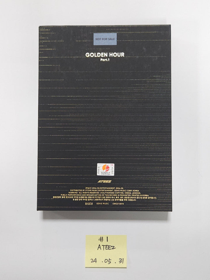 Ateez - "Golden Hour : Part.1" Hand Autographed(Signed) Promo Album [24.5.31] - HALLYUSUPERSTORE