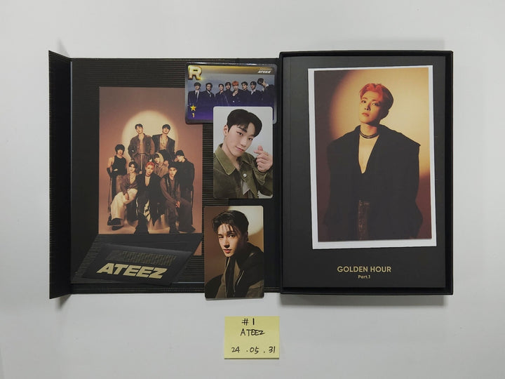 Ateez - "Golden Hour : Part.1" Hand Autographed(Signed) Promo Album [24.5.31] - HALLYUSUPERSTORE