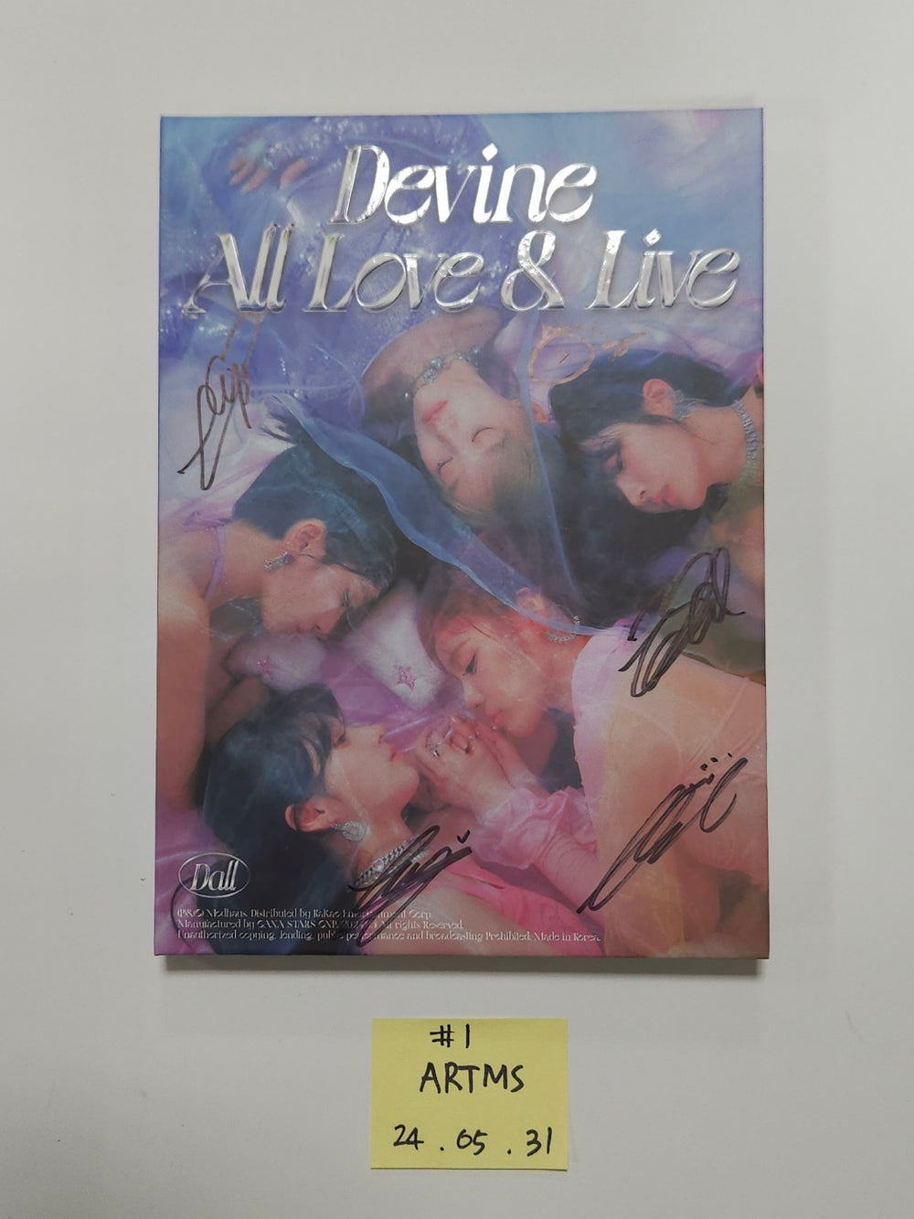 ARTMS, Yves - Hand Autographed(Signed) Promo Album [24.5.31] - HALLYUSUPERSTORE
