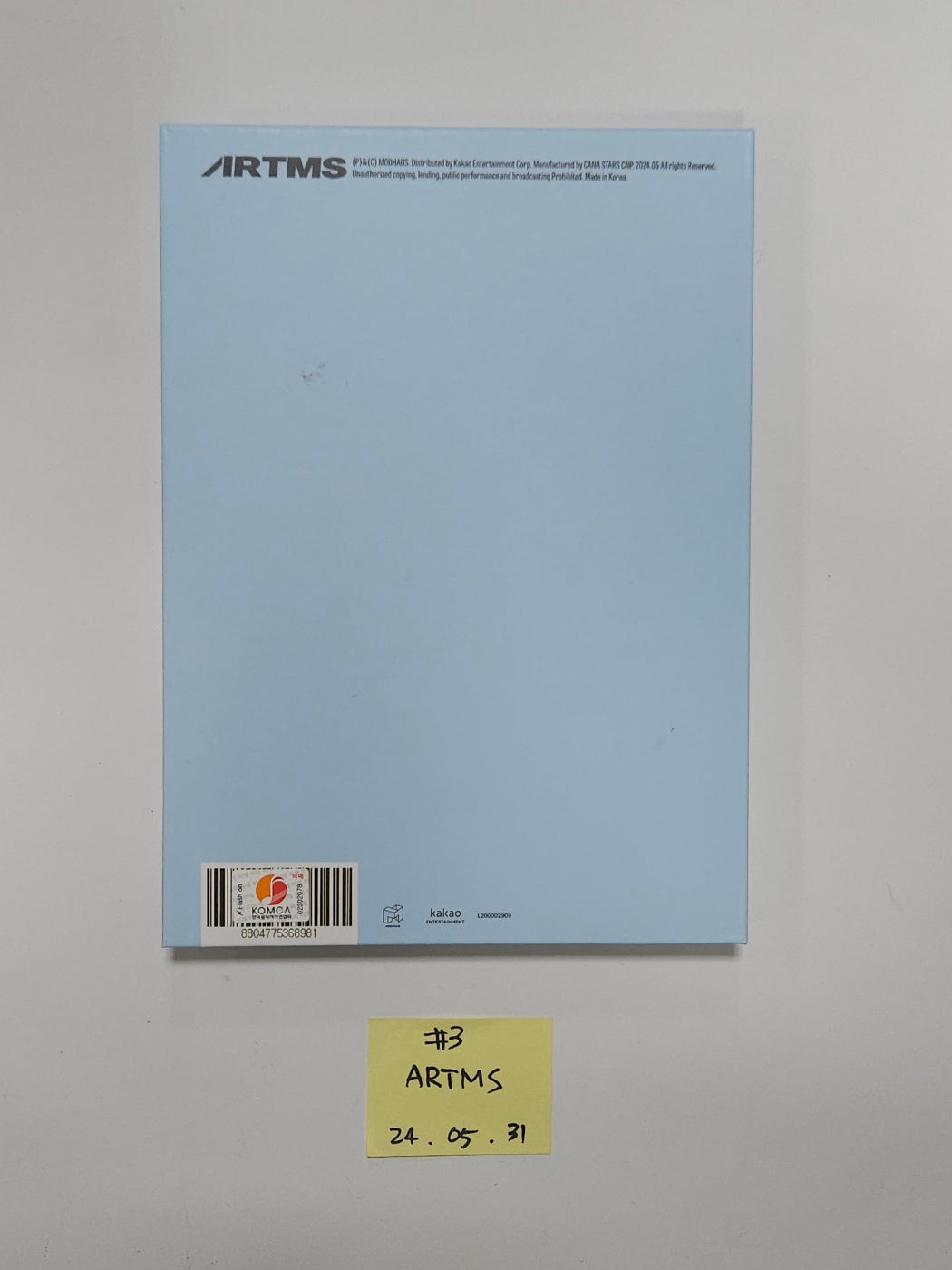 ARTMS, Yves - Hand Autographed(Signed) Promo Album [24.5.31] - HALLYUSUPERSTORE
