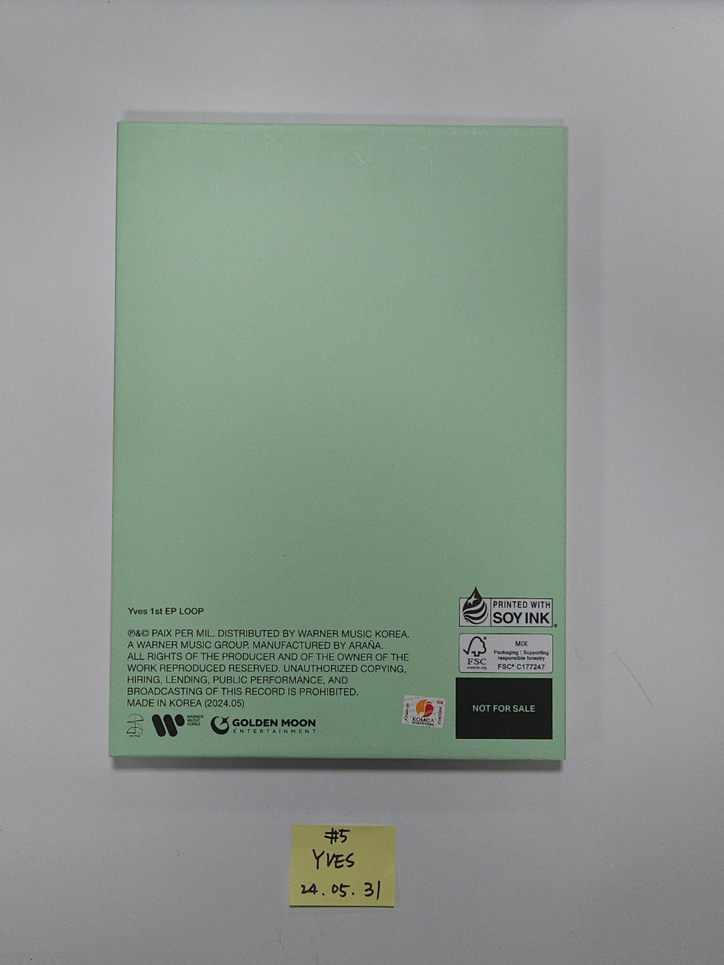 ARTMS, Yves - Hand Autographed(Signed) Promo Album [24.5.31] - HALLYUSUPERSTORE