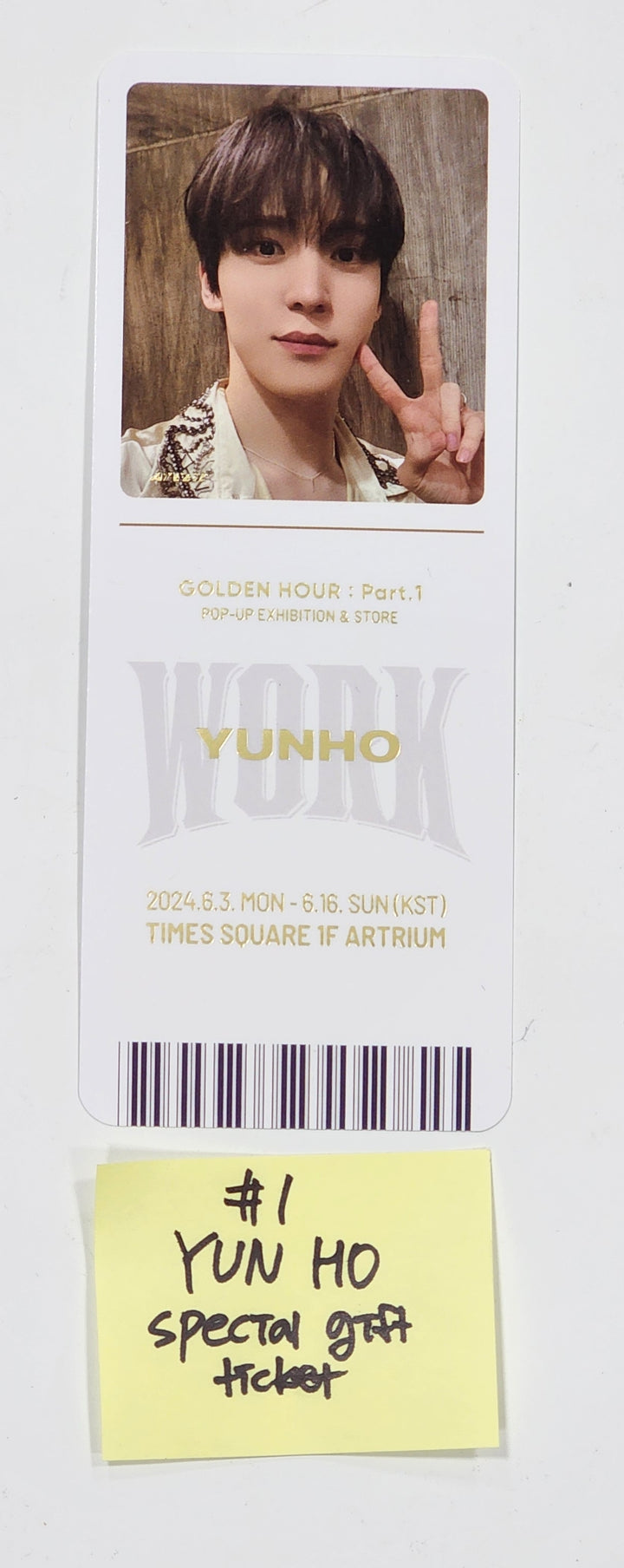 Ateez - [GOLDEN HOUR : Part.1] Pop-Up Exhibition &amp; Store Event Special Ticket [24.06.03] - HALLYUSUPERSTORE
