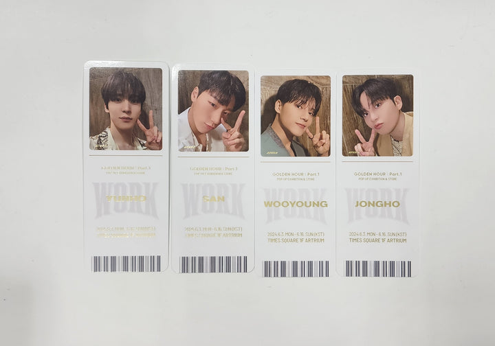 Ateez - [GOLDEN HOUR : Part.1] Pop-Up Exhibition &amp; Store Event Special Ticket [24.06.03] - HALLYUSUPERSTORE