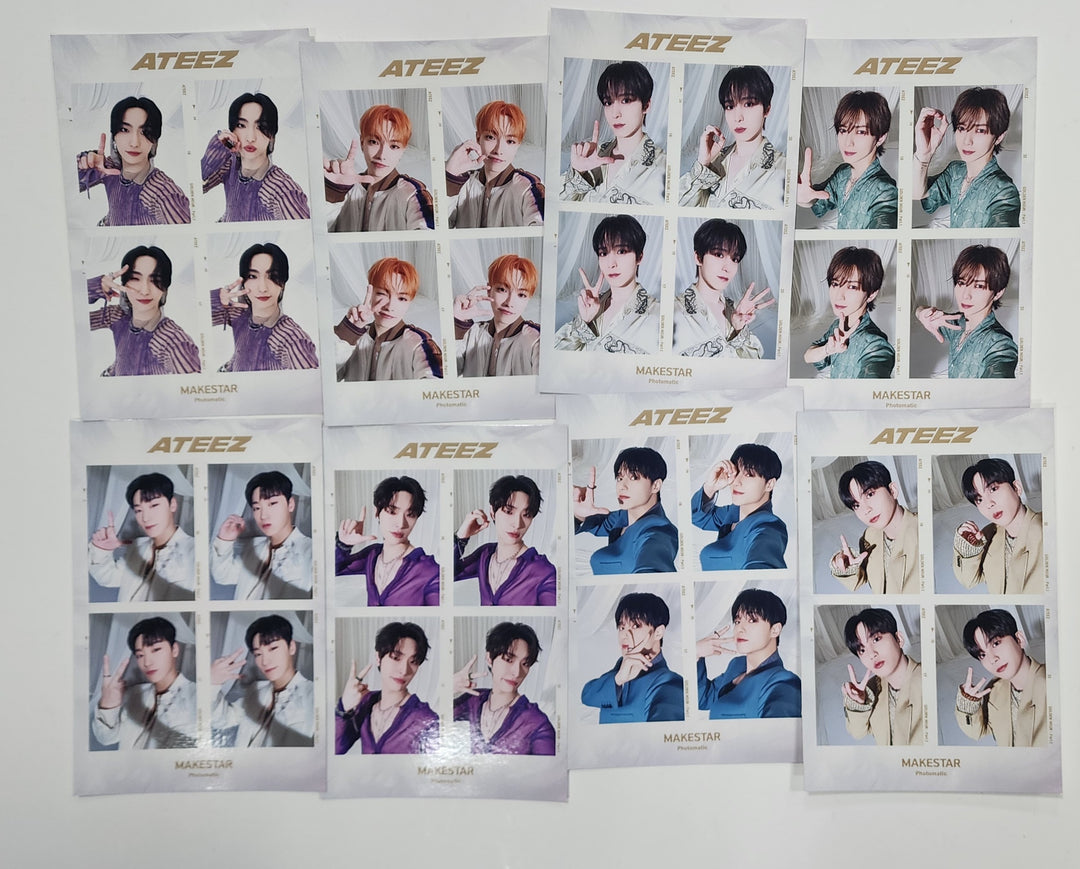 Ateez "GOLDEN HOUR : Part.1" - Makestar Lucky Draw Event Special 4 Cut Photo (Poca Album Ver.) [24.06.03] - HALLYUSUPERSTORE