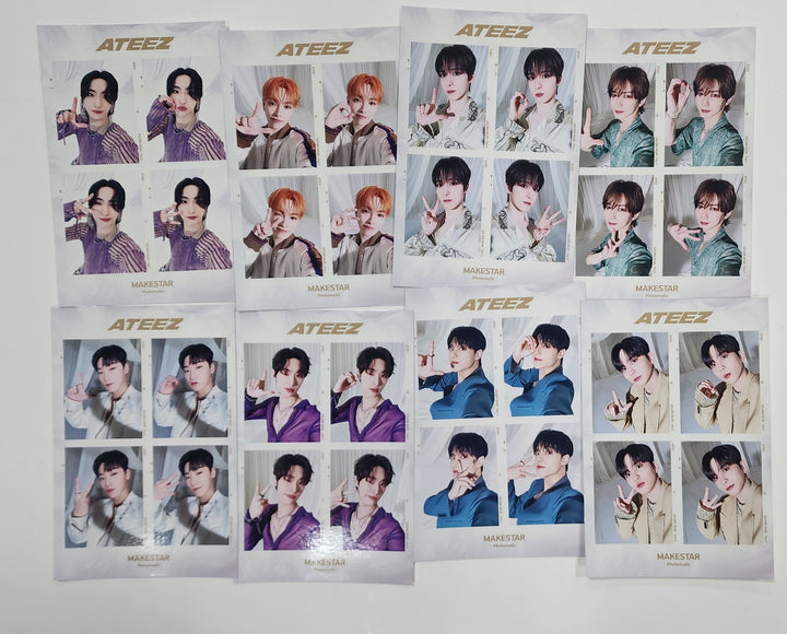 Ateez "GOLDEN HOUR : Part.1" - Makestar Lucky Draw Event Special 4 Cut Photo (Poca Album Ver.) [24.06.03] - HALLYUSUPERSTORE
