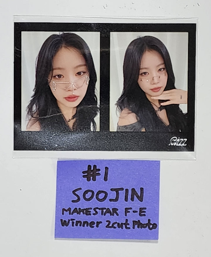 Soojin "RIZZ" - Hand Autographed(Signed) Photocard, 2 Cut Photo [24.6.4] - HALLYUSUPERSTORE