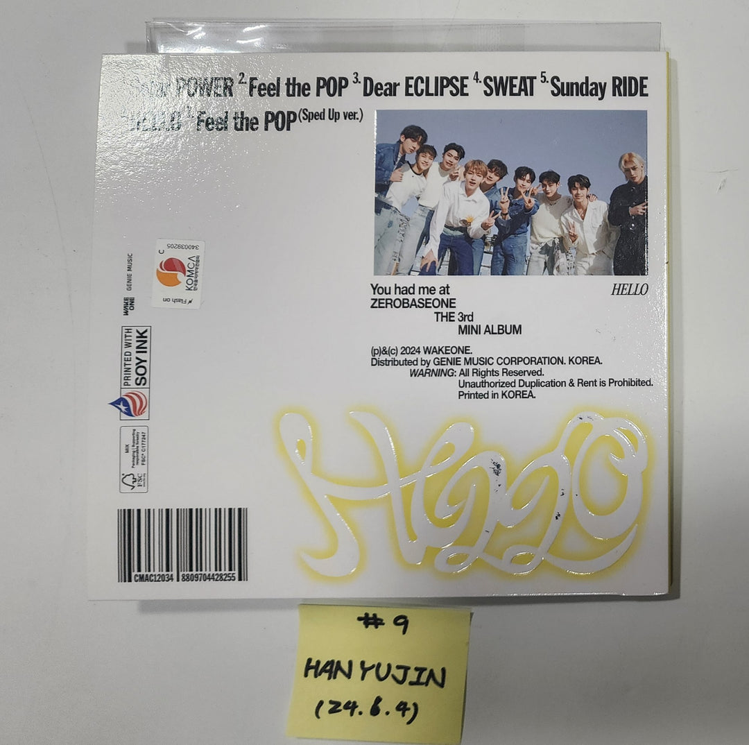ZEROBASEONE(ZB1) "You had me at HELLO" - Hand Autographed(Signed) Album [Digipack Ver.] [24.6.4] - HALLYUSUPERSTORE