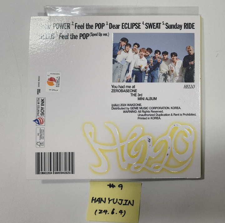 ZEROBASEONE(ZB1) "You had me at HELLO" - Hand Autographed(Signed) Album [Digipack Ver.] [24.6.4] - HALLYUSUPERSTORE