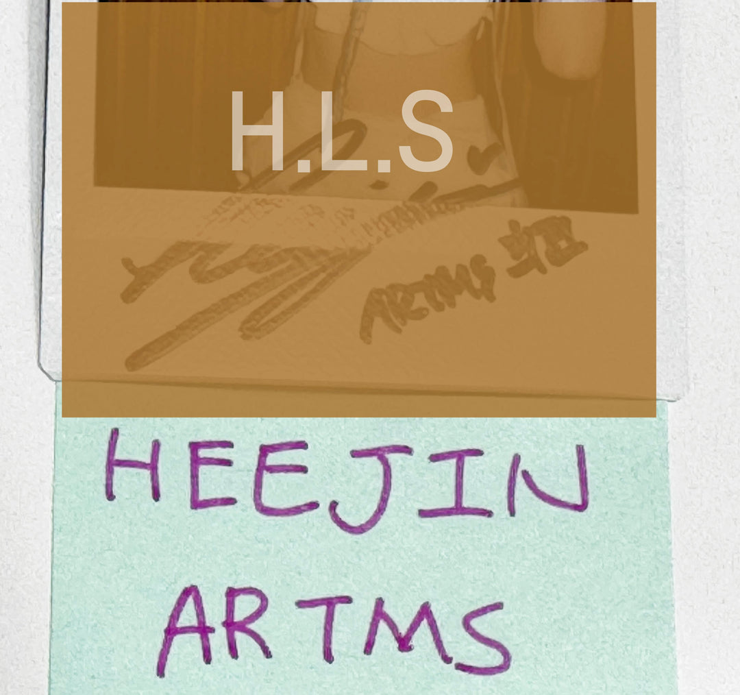 HEEJIN (Of Artms) "DALL" - Hand Autographed(Signed) Polaroid [24.6.5] - HALLYUSUPERSTORE