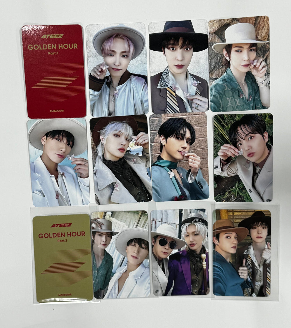 Ateez "GOLDEN HOUR : Part.1" - Makestar Pre-Order Benefit Photocard [Poca Ver.] [24.6.5] - HALLYUSUPERSTORE