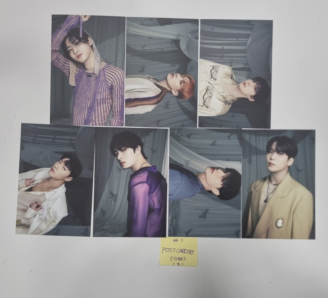 Ateez "GOLDEN HOUR : Part.1" - Official Postcards Set (7EA) [24.6.5] - HALLYUSUPERSTORE