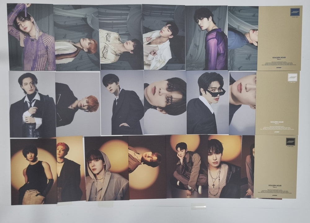 Ateez "GOLDEN HOUR : Part.1" - Official Postcards Set (7EA) [24.6.5] - HALLYUSUPERSTORE