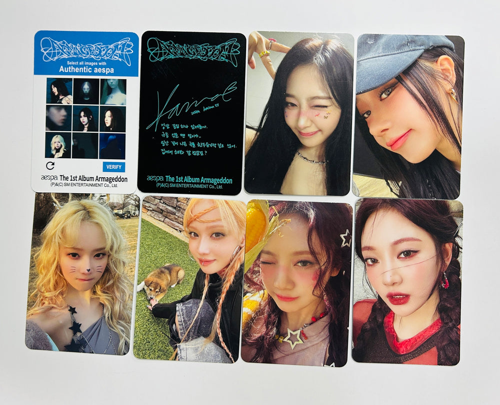 Aespa "Armageddon : The Mystery Circle" - Official Photocard [Zine Ver.] [24.6.7] - HALLYUSUPERSTORE