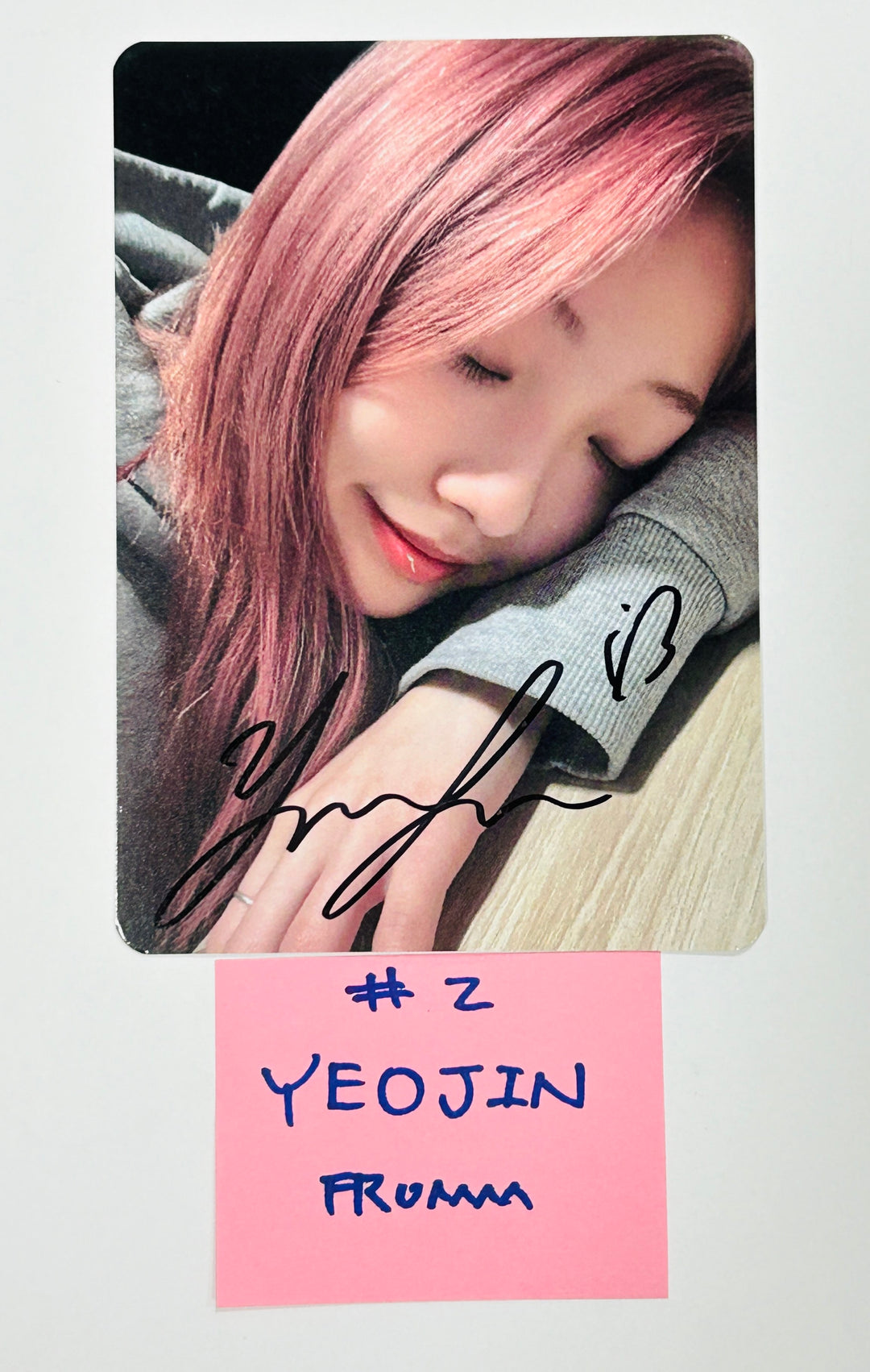 Loossemble "One of a Kind" - Hand Autographed(Signed) Mini Postcard, 2X Polaroid [24.6.7] - HALLYUSUPERSTORE