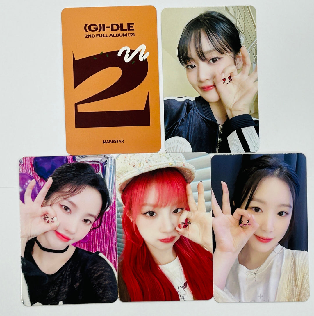 (g) I-DLE "2" 2nd Full Album - Makestar Fansign Event Photocard Round 7 [Pocaalbum Ver.] [24.6.7] - HALLYUSUPERSTORE