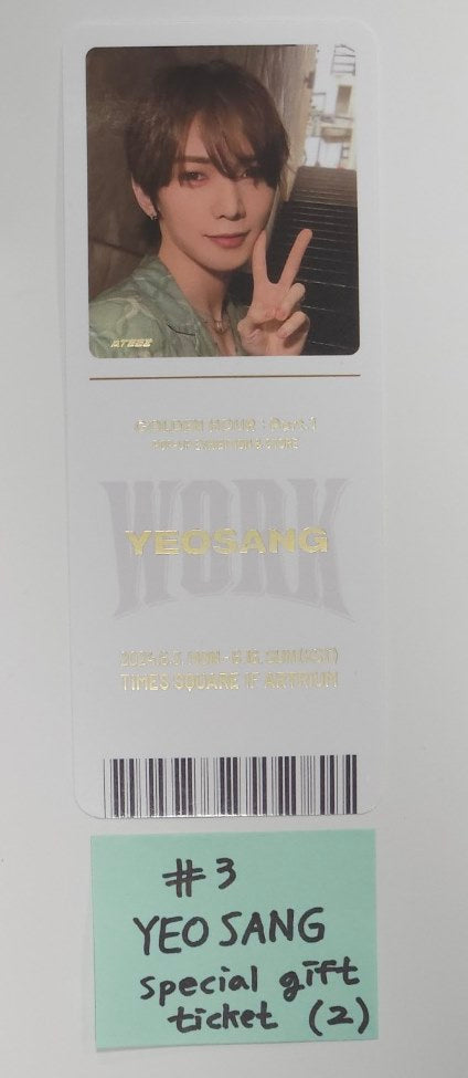 Ateez - [GOLDEN HOUR : Part.1] Pop-Up Exhibition &amp; Store Event Special Ticket, Postcard [24.6.11] - HALLYUSUPERSTORE