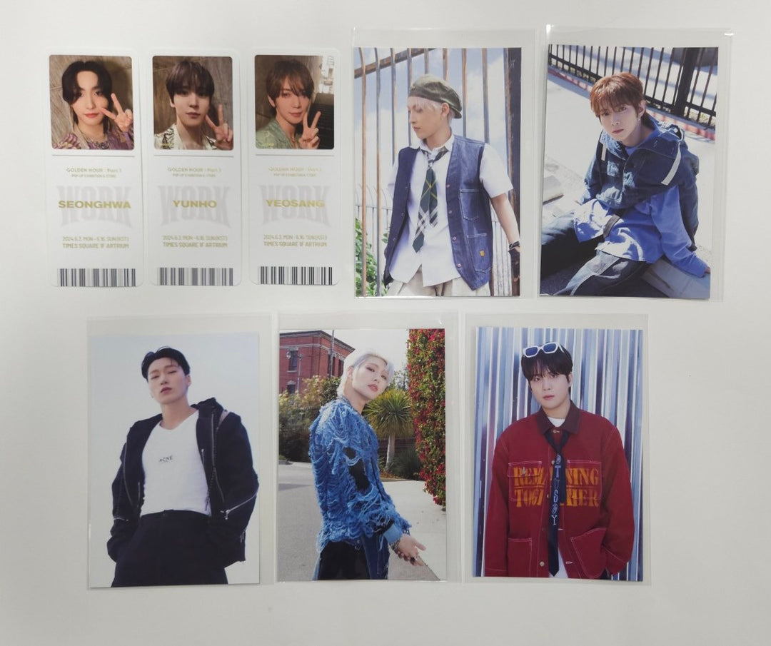 Ateez - [GOLDEN HOUR : Part.1] Pop-Up Exhibition &amp; Store Event Special Ticket, Postcard [24.6.11] - HALLYUSUPERSTORE