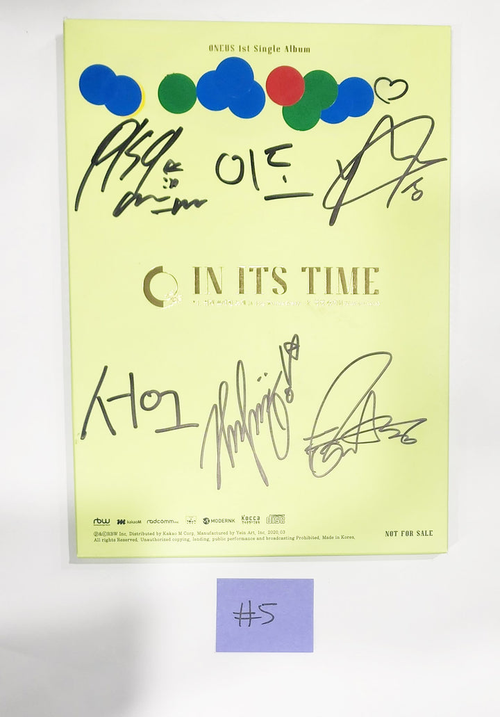 ONEUS - Hand Autographed(Signed) Promo Album [24.6.13] - HALLYUSUPERSTORE