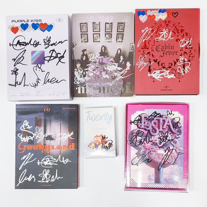 Purple Kiss - Hand Autographed(Signed) Promo Album [24.6.14] - HALLYUSUPERSTORE