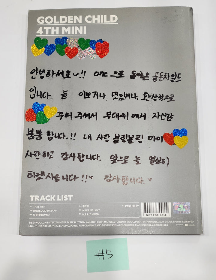 Golden Child - Hand Autographed(Signed) Promo Album [24.6.14] - HALLYUSUPERSTORE