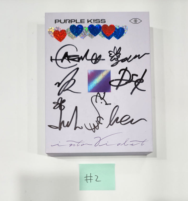 Purple Kiss - Hand Autographed(Signed) Promo Album [24.6.14] - HALLYUSUPERSTORE