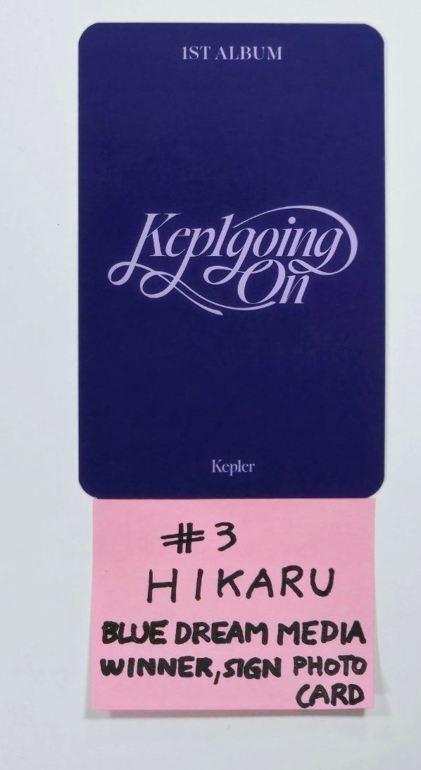 Kep1er "Kep1going On" - Hand Autographed(Signed) Photocard [24.6.17] - HALLYUSUPERSTORE